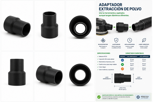 Adaptador de tubo para aspirador – Conecta accesorios nuevos con tu aspirador
