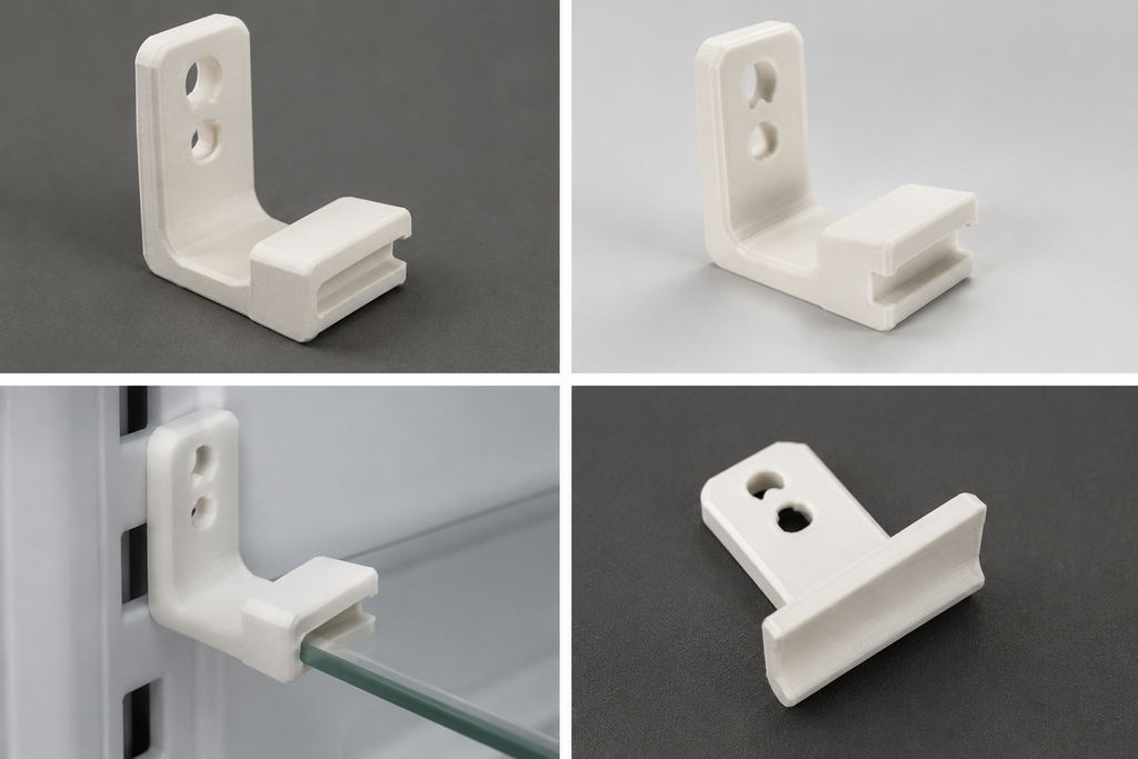 Soporte de estante de frigorífico – Impresión 3D en PETG