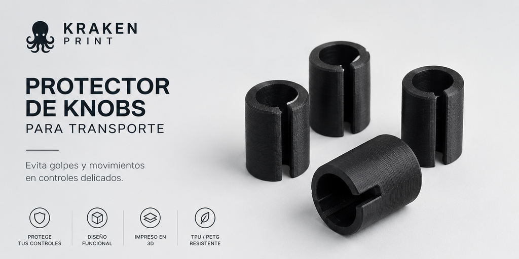 Protector de knobs para transporte Kraken Print